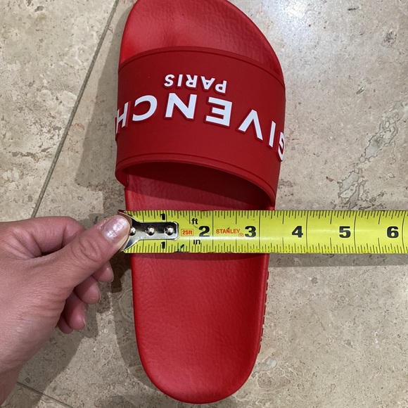 Authentic Givenchy Red Logo Slides - Picture 11 of 11